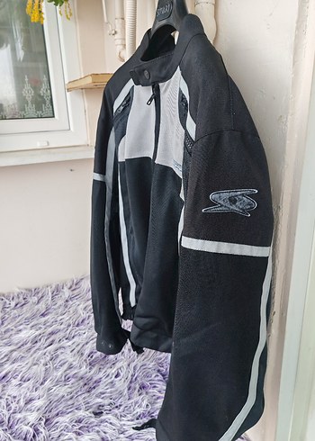 Gri Erkek Biker Ceket Fermuarlı - Görsel 4