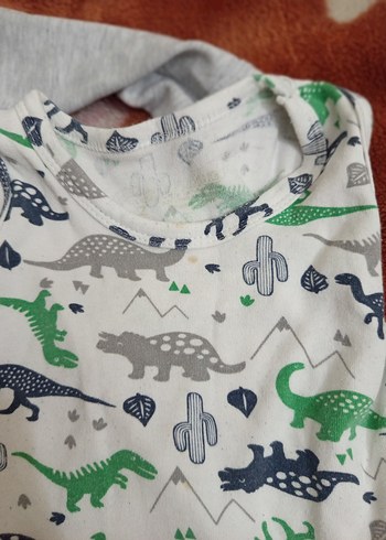 Sarı Pamuklu Bebek Çıtçıtlı Body .beyaz sıfır giyilmedi - Görsel 4