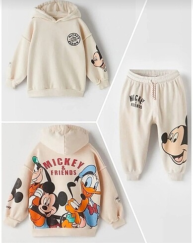 Zara model Mickey Disney takım