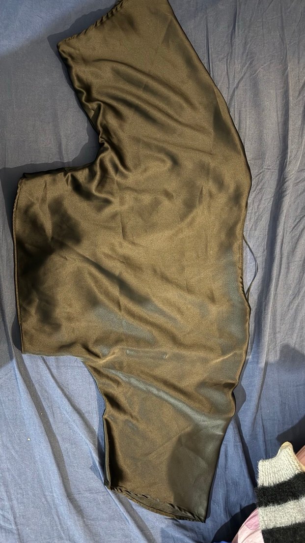 siyah saten bluz - Görsel 3