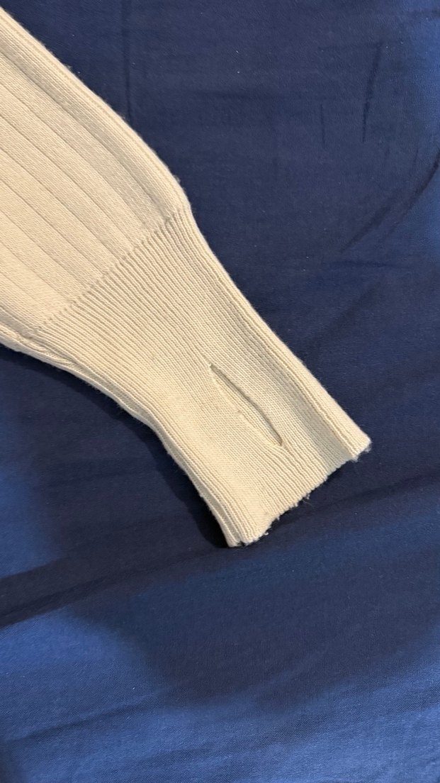 Beyaz Kadın Boğazlı Triko Kazak - Görsel 3