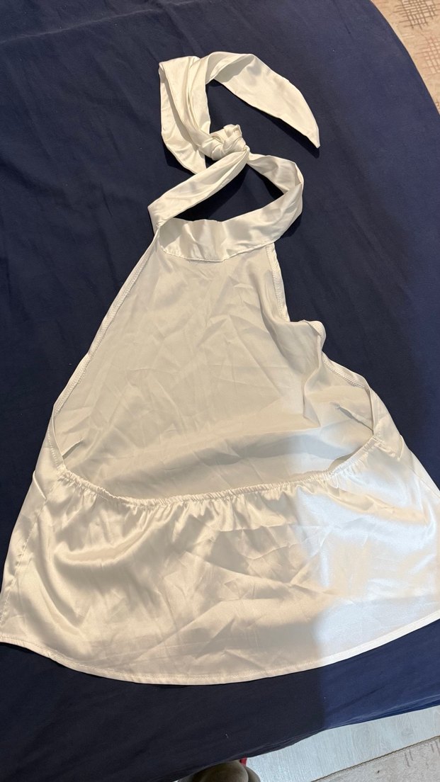 Saten Boyundan Bağlamalı üst - Görsel 2