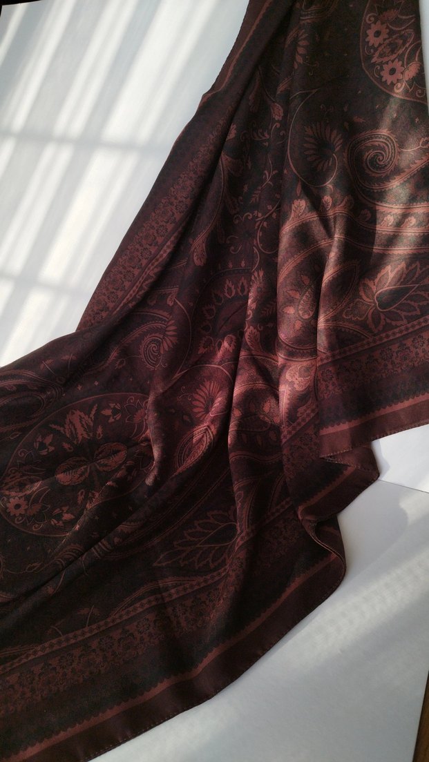 şal Bordo Şal - Görsel 3