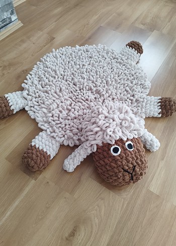 Kişiye özel üretim renk seçimi. Koyun Peluş Oyun Halısı - Halı - Görsel 3