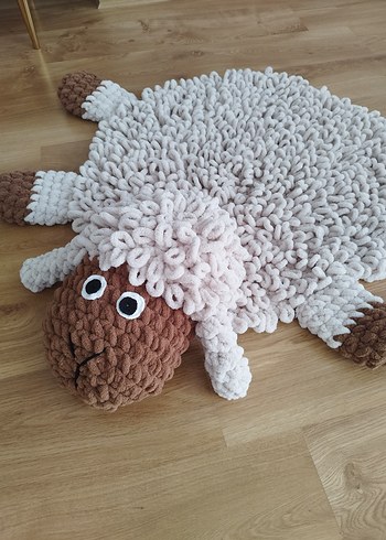 Kişiye özel üretim renk seçimi. Koyun Peluş Oyun Halısı - Halı - Görsel 2
