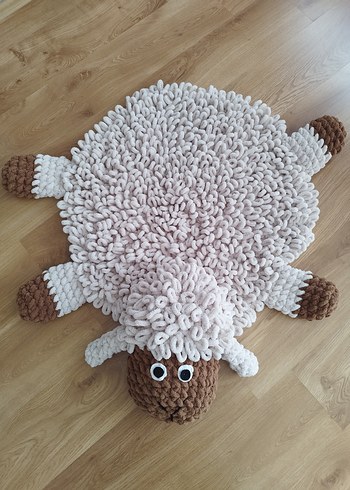 Kişiye özel üretim renk seçimi. Koyun Peluş Oyun Halısı - Halı - Görsel 4