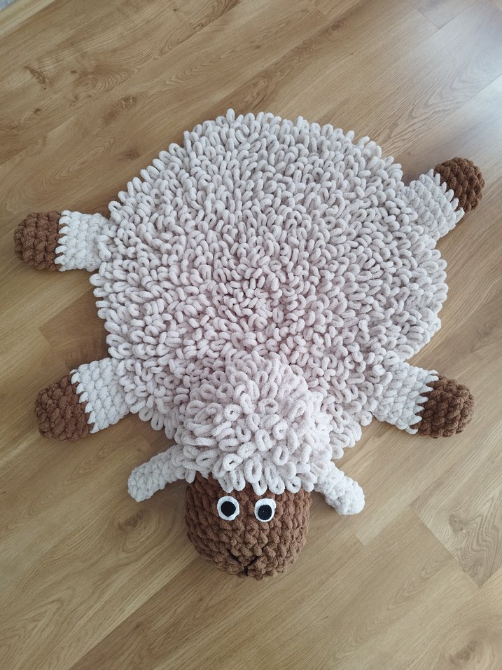 Kişiye özel üretim renk seçimi. Koyun Peluş Oyun Halısı - Halı - Görsel 4