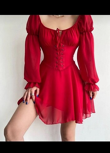 Trendyol milla kırmızı elbise