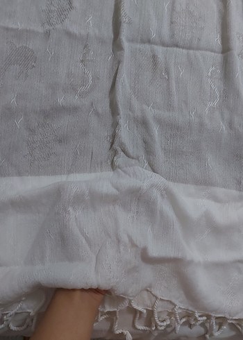 Dantel Detaylı Kolsuz V Yaka plaj elbisesi - Görsel 2