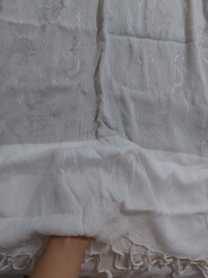 Dantel Detaylı Kolsuz V Yaka plaj elbisesi - Görsel 2