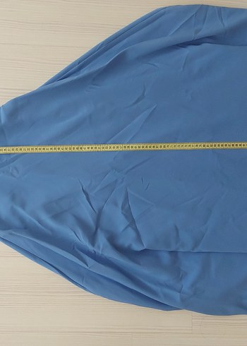 Mavi Straplez Uzun Kadın Elbise - Görsel 6