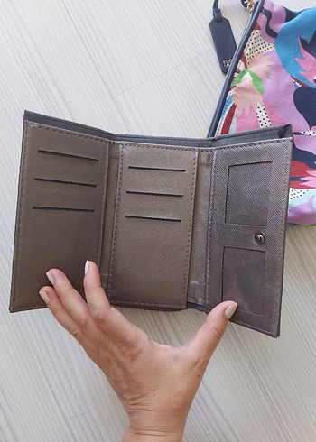Gri Fermuarlı Kadın Cüzdanı - Görsel 6