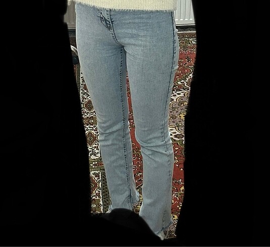 36 Beden Yüksek bel slim straight pantalon