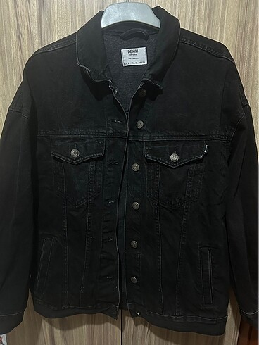 Bershka denim ceket siyah