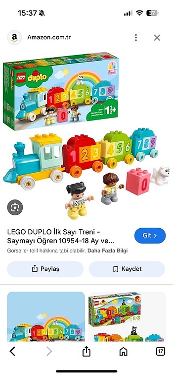 Beden Lego duplo sayı treni 10955