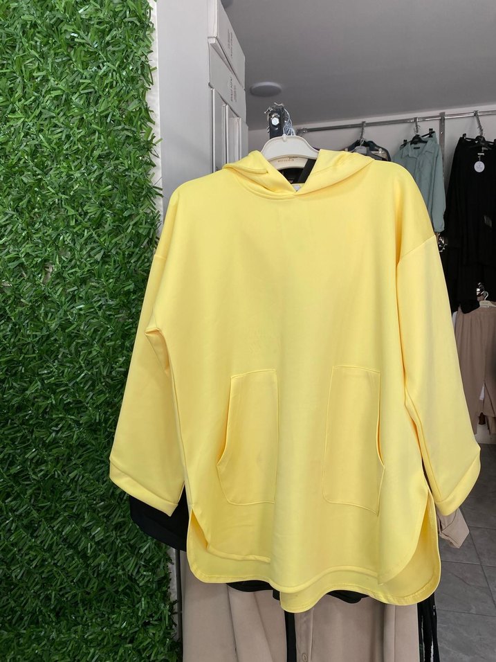 Bordo Fermuarlı Kadın Sweatshirt - Görsel 5