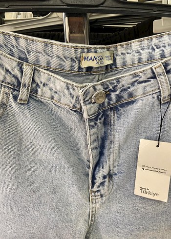 Gri Bol Kesim Kadın Denim Pantolon - Görsel 3