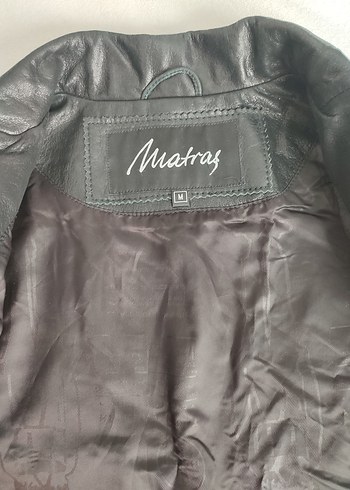 Düğmeli Siyah Deri Kadın Ceket - Görsel 2