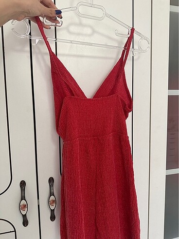 s Beden kırmızı Renk PULL&BEAR mini tulum