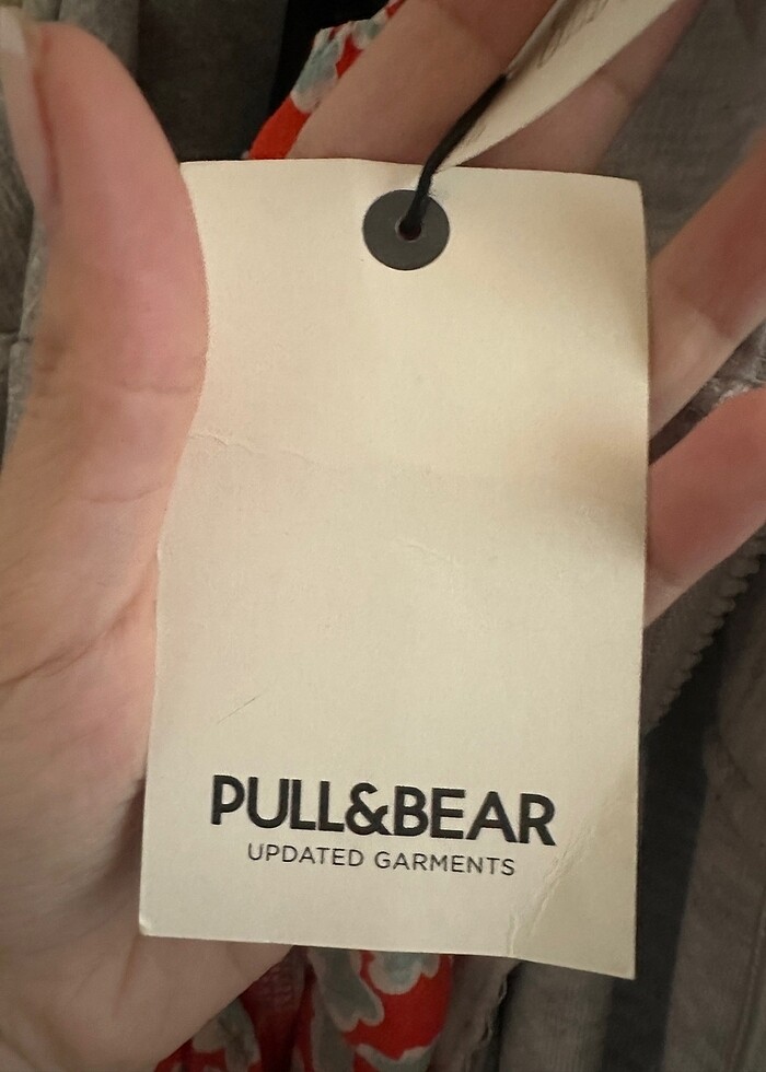 Pull&Bear çiçekli elbise - Görsel 4