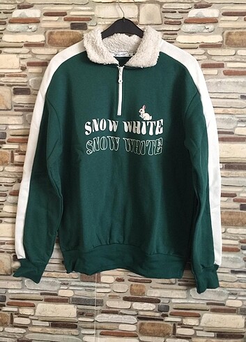 Yaka kürklü sweatshirt 