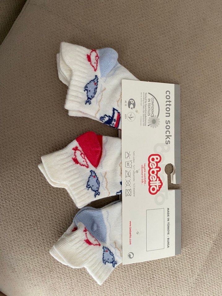 Bebetto Erkek Çocuk Baskılı Pamuklu Çorap - Görsel 2