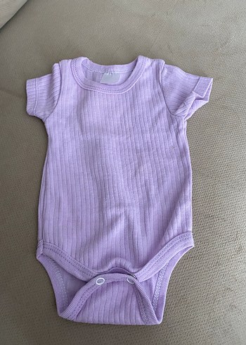 Kısa Kollu Mor Bebek Body