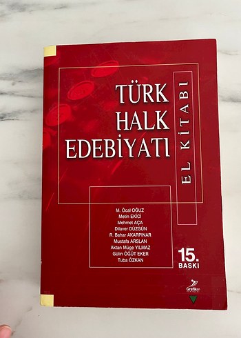 Türk halk edebiyatı kitabı