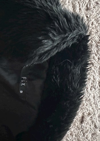 Kürk Detaylı Kadın siyah yelek - Görsel 2