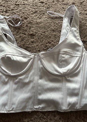 Beyaz Straplez Kadın Büstiyer - Görsel 3