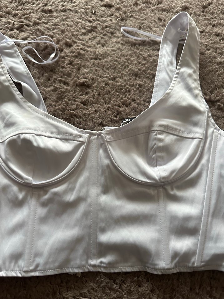 Beyaz Straplez Kadın Büstiyer - Görsel 3