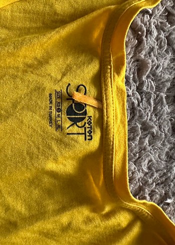 Sarı V Yaka Kadın Atlet - Görsel 2