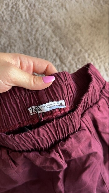 Zara Zara ihraç fazlası keten pantolon