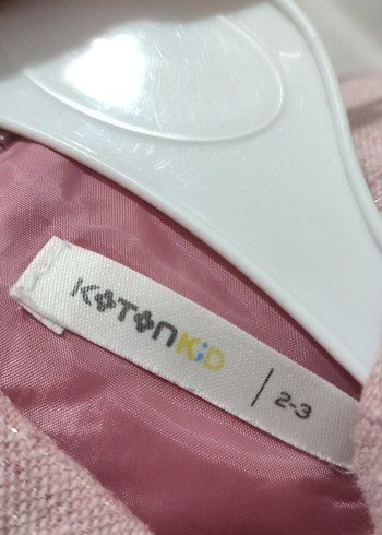 24-36 Ay Beden pembe Renk Pembe Klasik Kız Çocuk Elbise