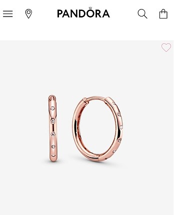 pandora 14k altin kaplama rose küpe