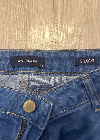 Parlak Mavi Bol Kesim Midi Kot Pantolon - Görsel 2