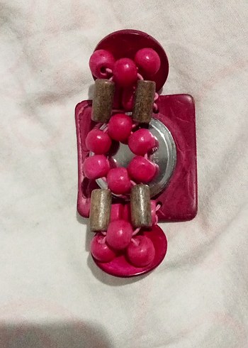 Pembe Vintage Kadın Kol Saati el işi - Görsel 2