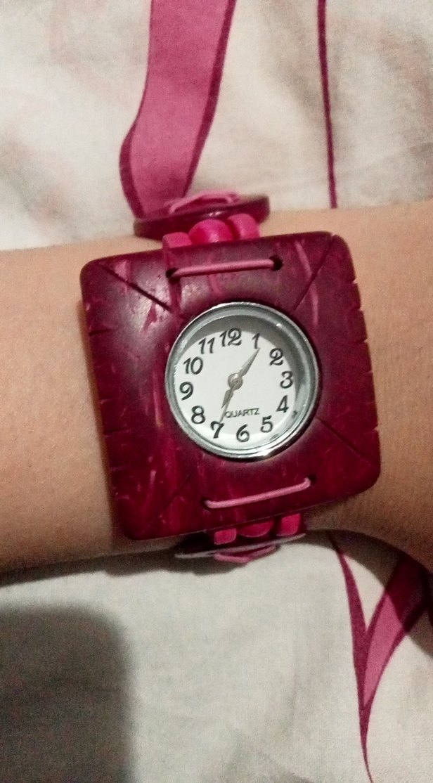 Pembe Vintage Kadın Kol Saati el işi - Görsel 3