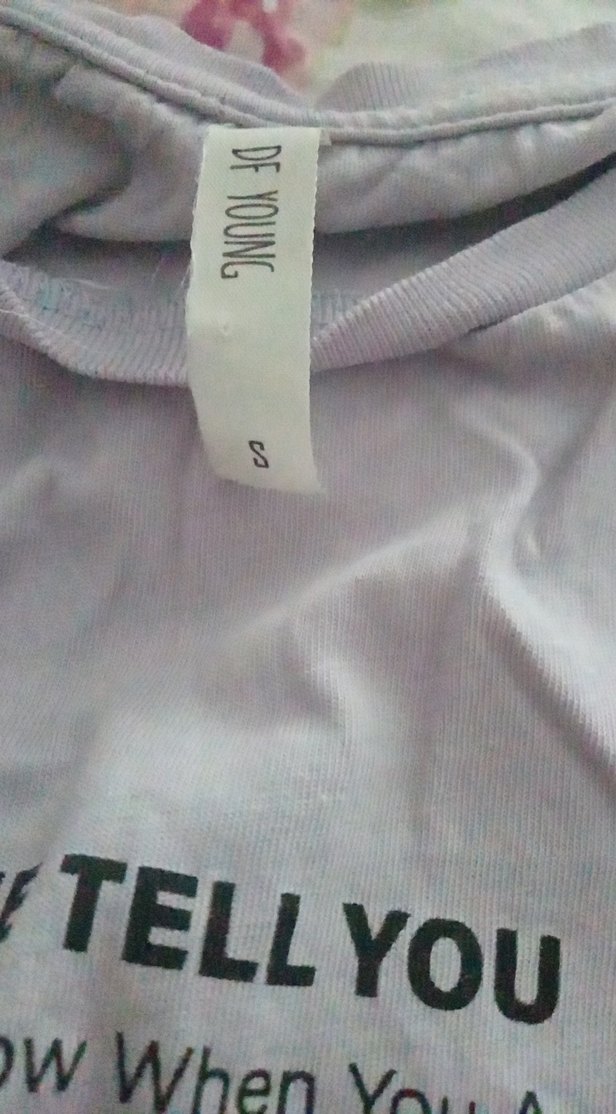 Mor Baskılı Kız Tişörtü, Kısa Kollu, Rahat Kesim - Görsel 4