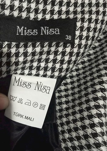 Gri Kareli Pilili Uzun Etek - Görsel 3