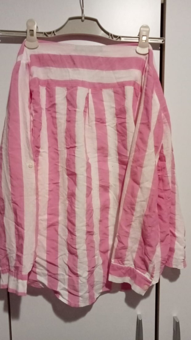 Pembe Çizgili Gömlek - Görsel 2