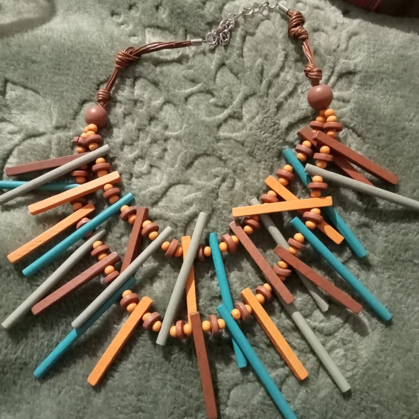 Renkli Boncuklu Bohem Uzun Kolye - Görsel 3