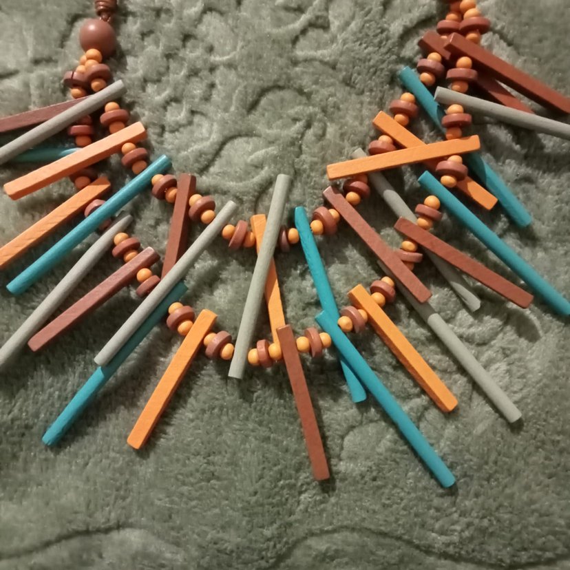 Renkli Boncuklu Bohem Uzun Kolye - Görsel 2