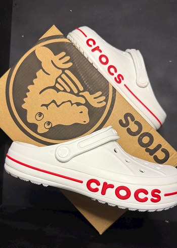 Crocs Classic Cream & Red Terlik