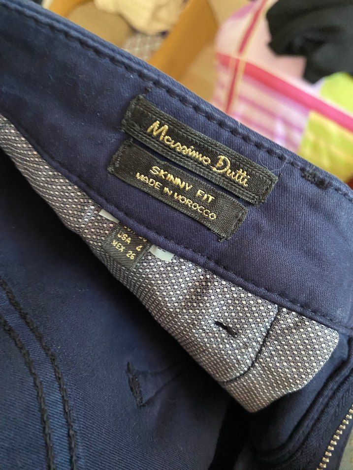 Kadın Mavi Denim  Normal Kesim Pantolon - Görsel 4