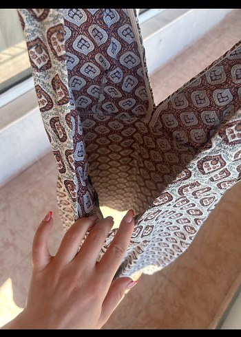 Bohem V Yaka Düğmeli Midi Tulum - Görsel 2