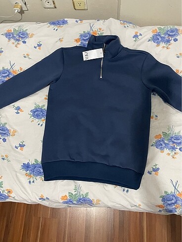 ZARA Yarım Fermuarlı Sweatshirt