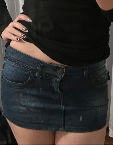 Zara vintage y2k kot etek