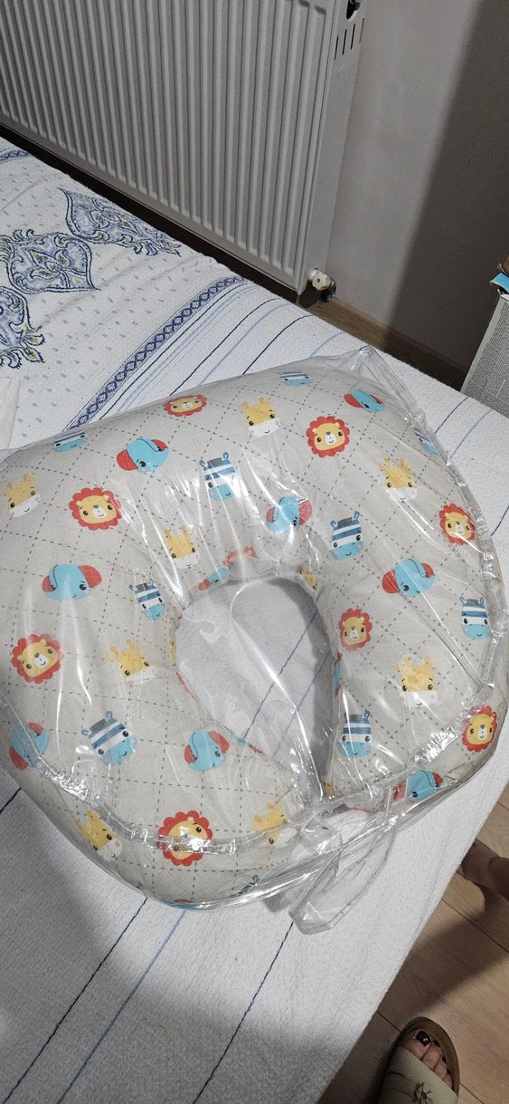 Desenli Gri Emzirme Yastığı - Görsel 2