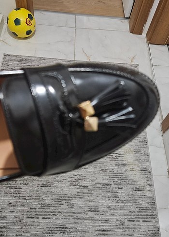 Kadın Siyah Deri Casual Tokalı Loafer Ayakkabı - Görsel 6